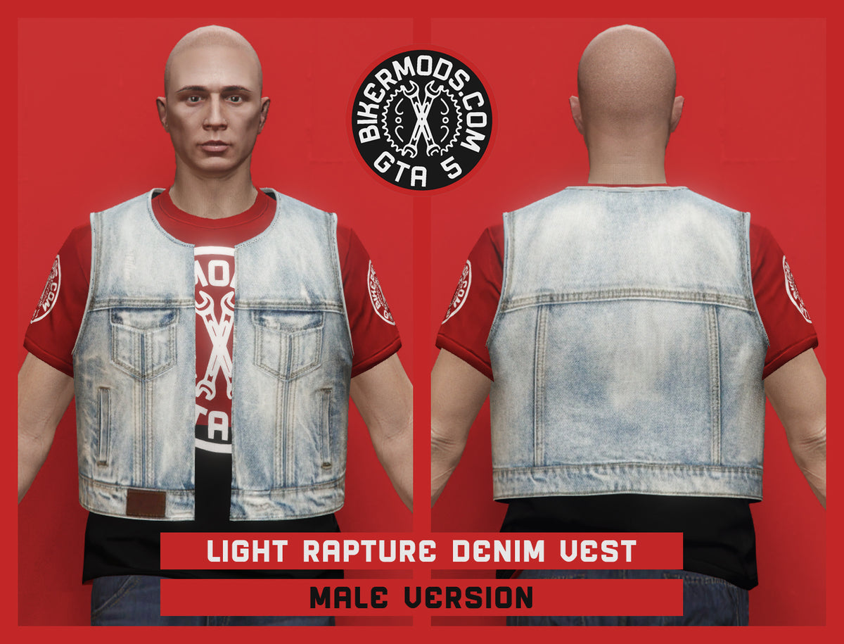 Light Rapture Denim Vest (Male)