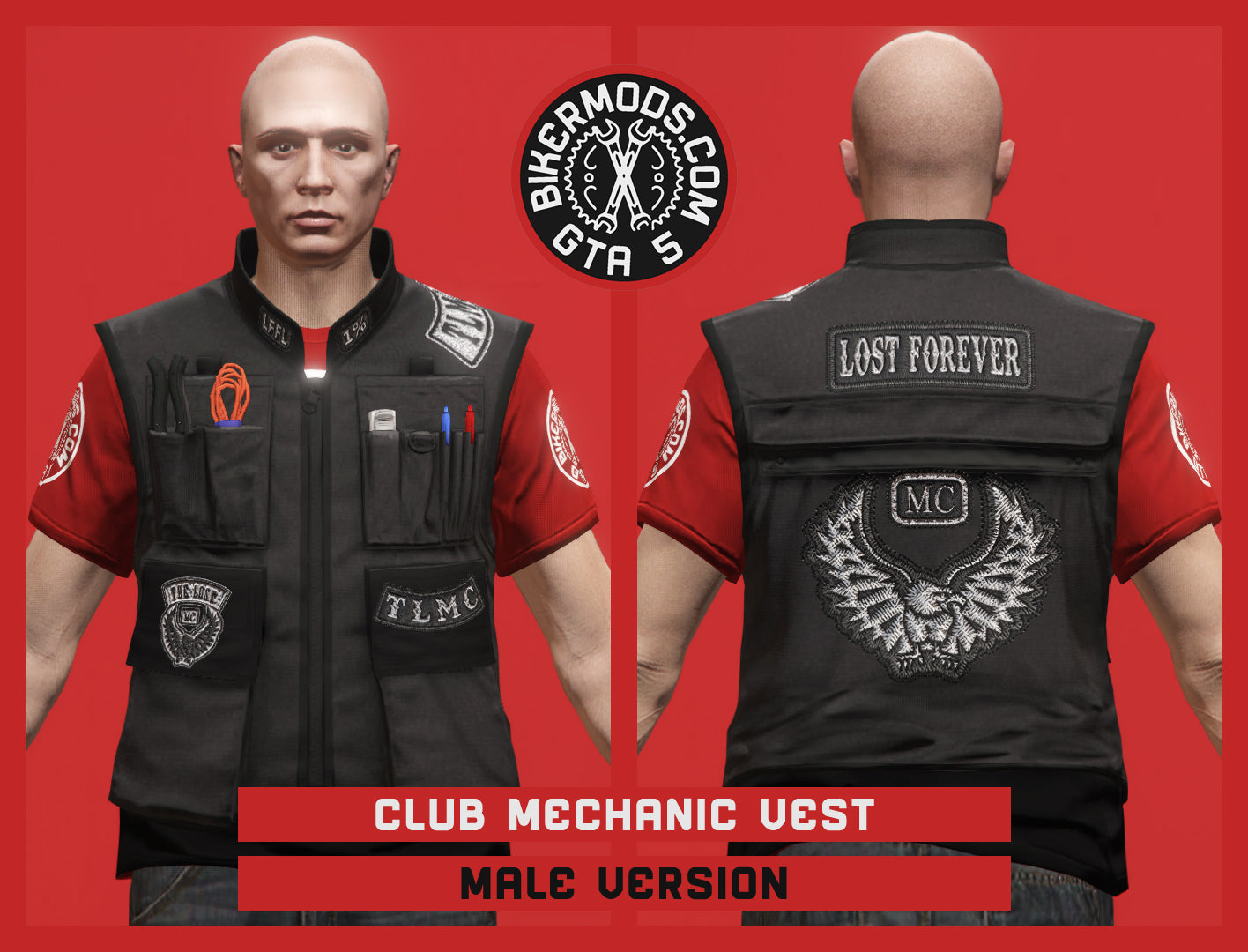 Lost Club Mechanic Vest (Male)