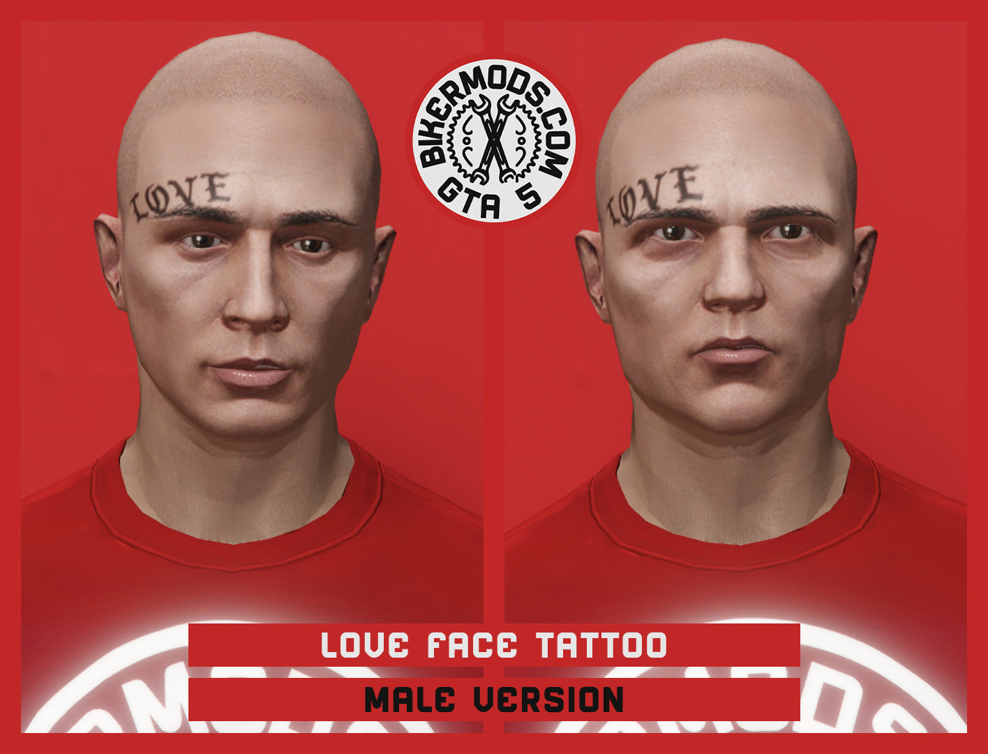 Love Face Tattoo