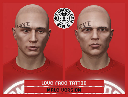 Love Face Tattoo
