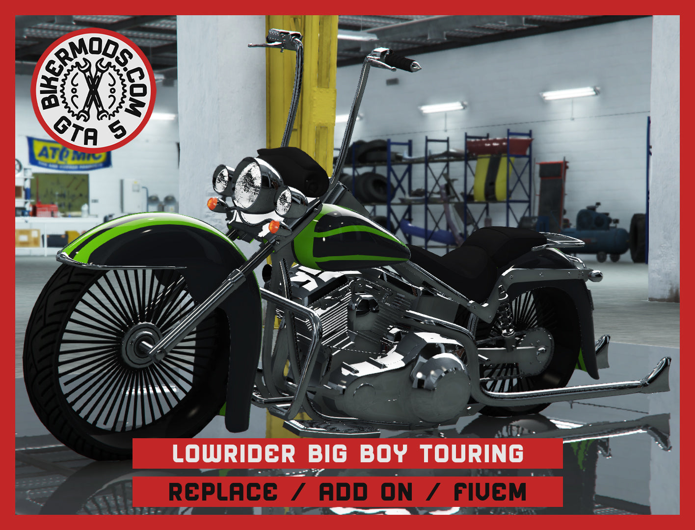 Lowrider Big Boy Touring (Replace / Add On / FiveM) 133K Poly