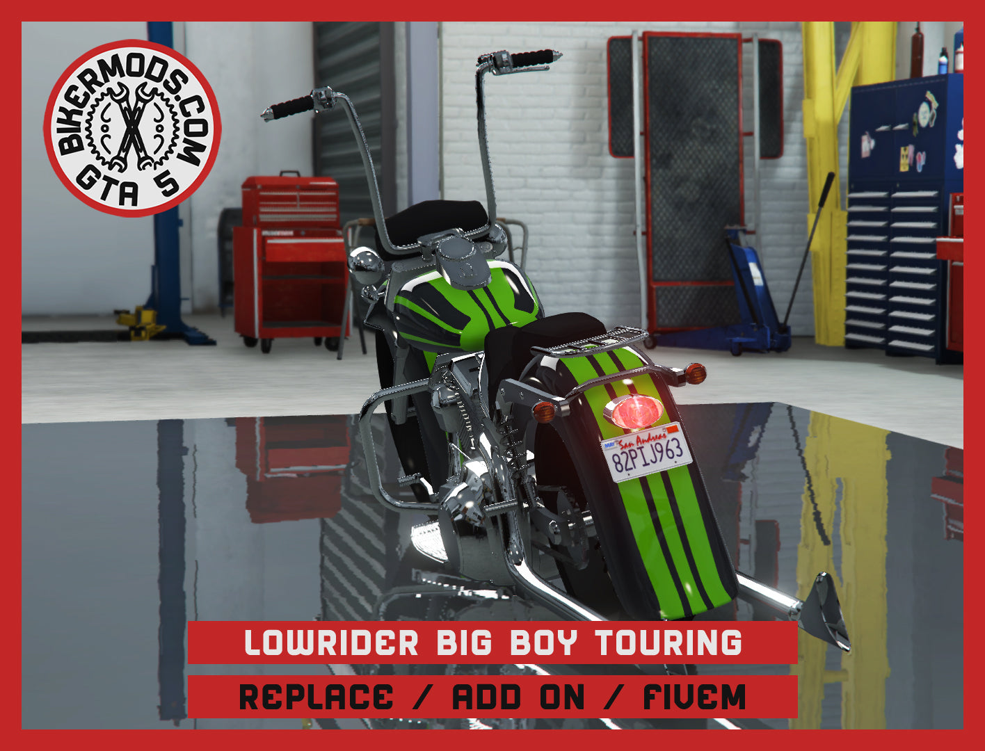 Lowrider Big Boy Touring (Replace / Add On / FiveM) 133K Poly