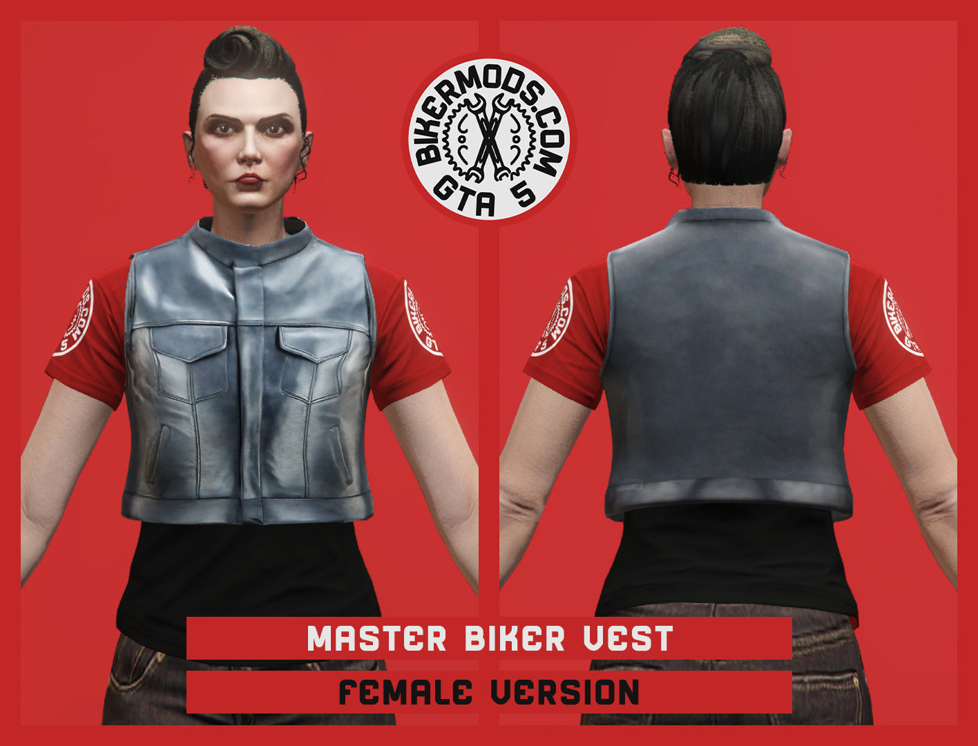 Master Biker Vest (Female) Shorty Style