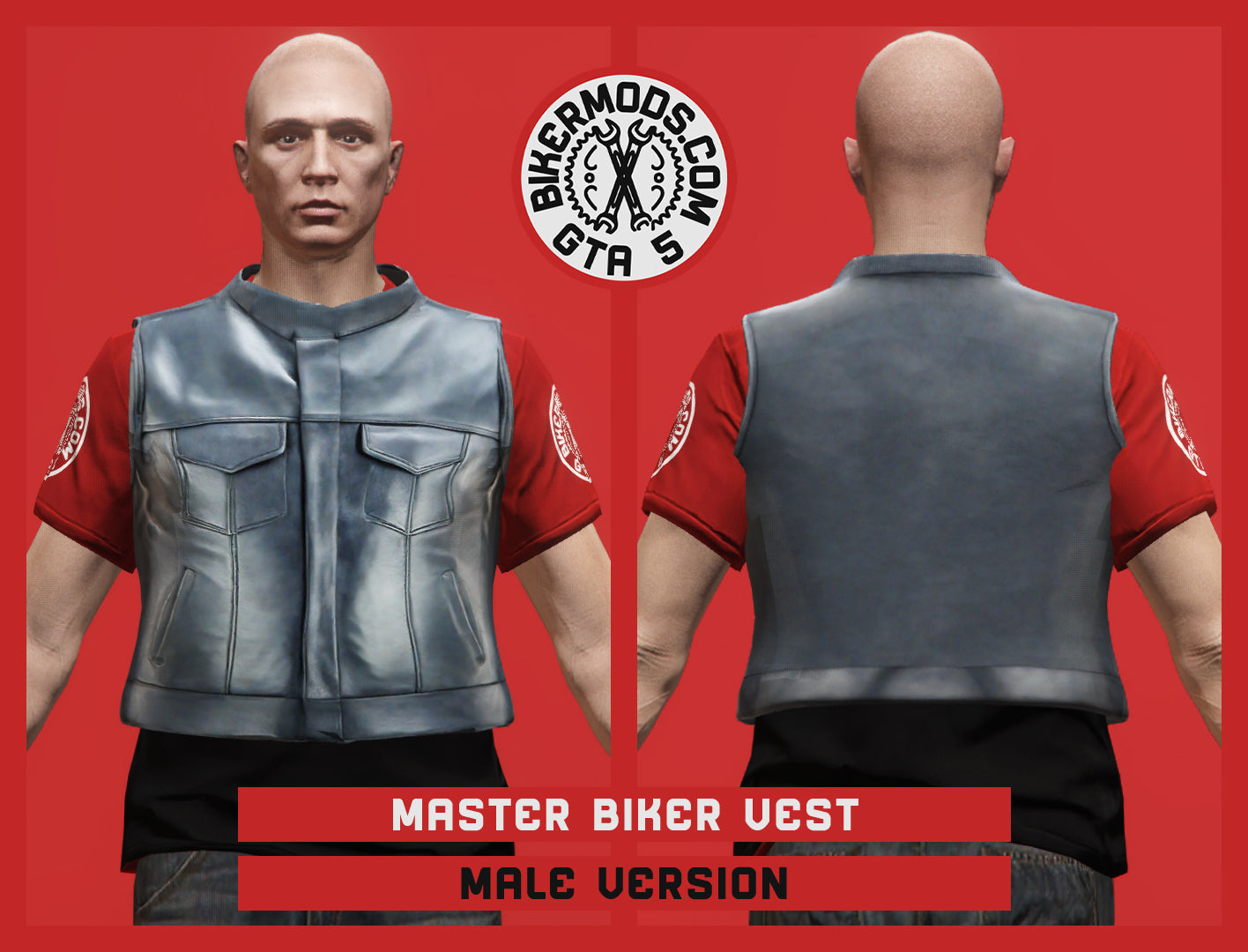 Master Biker Vest (Male) Shorty Style