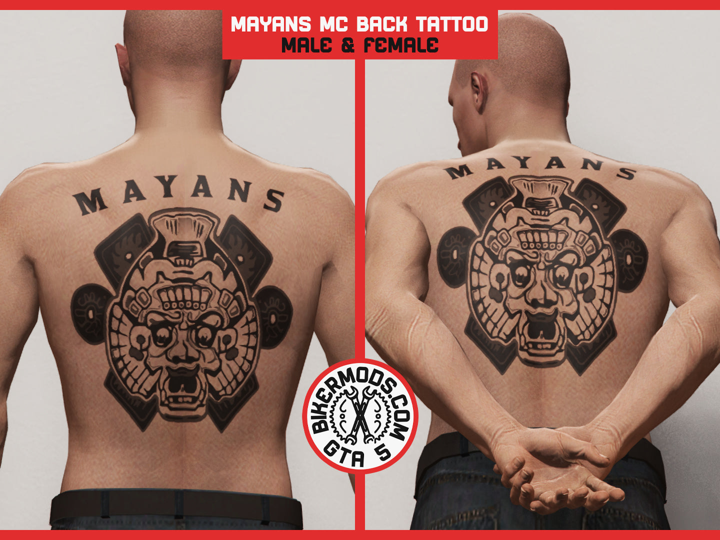 Mayans Back Tattoo