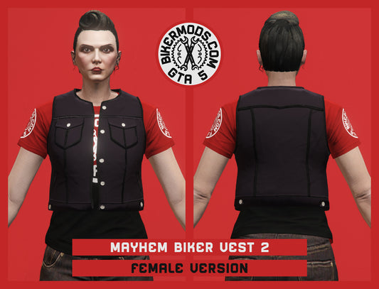 Mayhem Biker Vest 2 (Female) Open