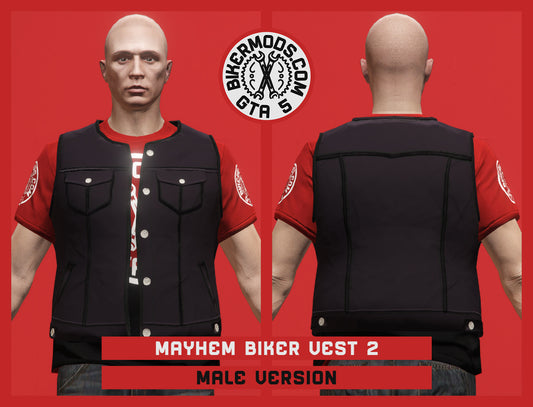 Mayhem Biker Vest 2 (Male) Open