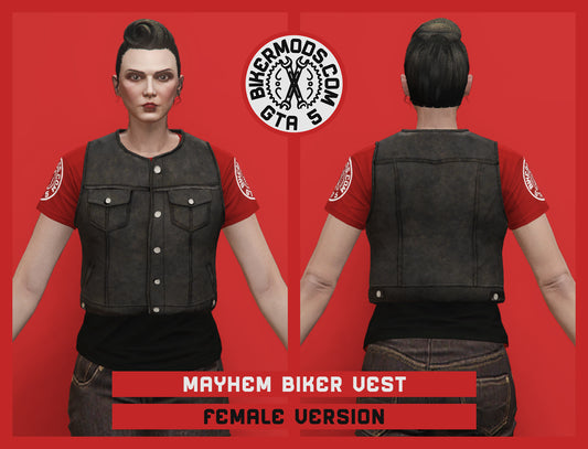 Mayhem Biker Vest (Female) Closed Style