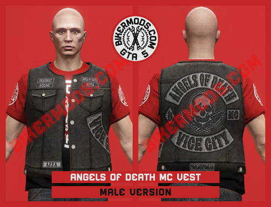 Mayhem Biker Vest (Male) Angels of Death MC Vice City Style