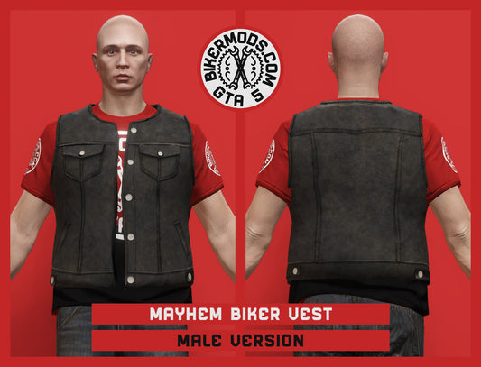 Mayhem Biker Vest (Male) Open Style
