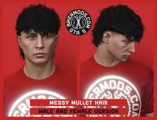 Messy Mullet Hair