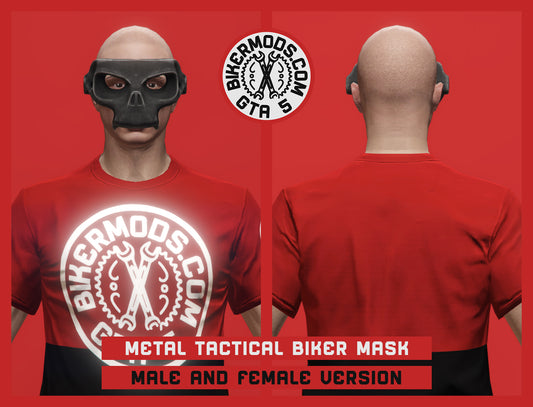Metal Tactical Biker Face Mask (Half Set)