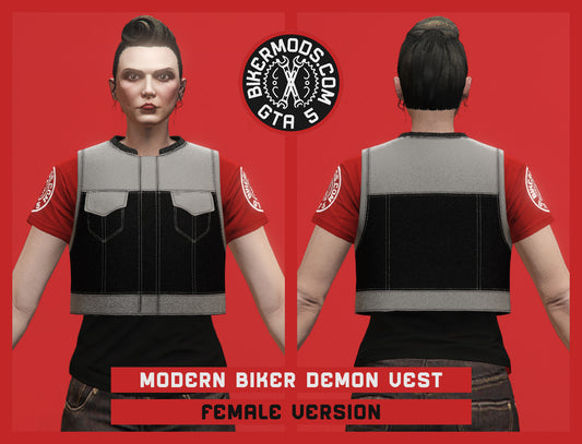 Modern Biker Demon Vest (Female)