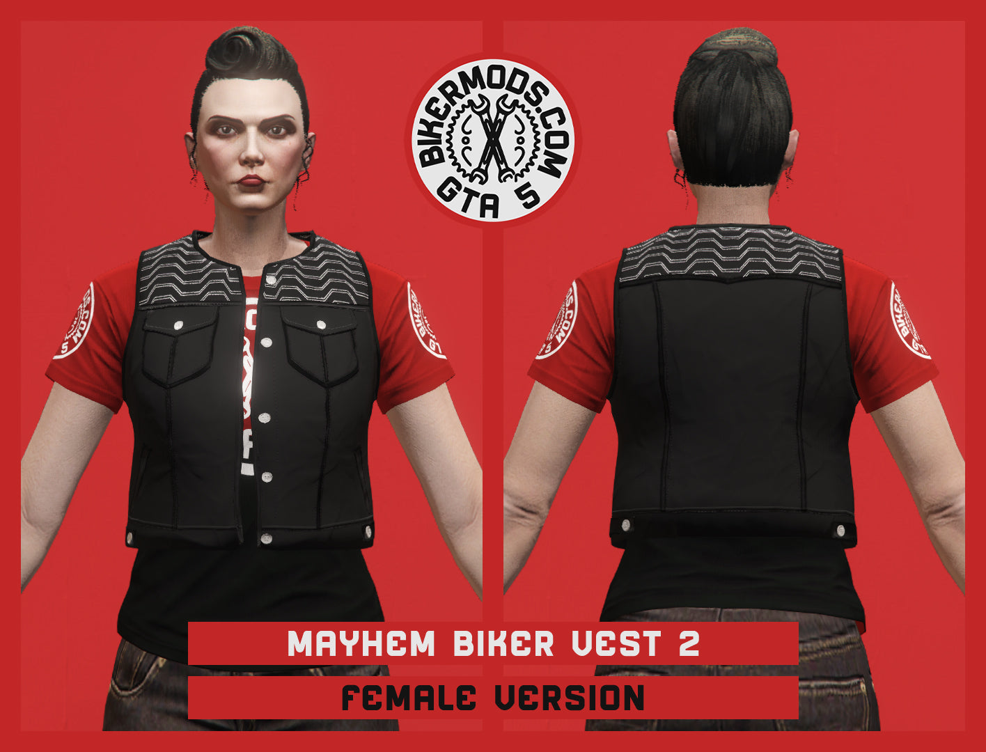 Modern Mayhem Biker Vest 2 (Female) Open