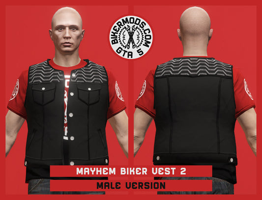 Modern Mayhem Biker Vest 2 (Male) Open