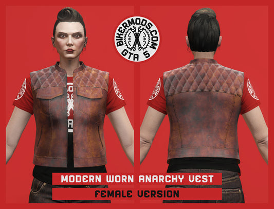 Modern Worn Anarchy Vest (Female) Open Style