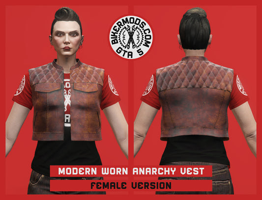 Modern Worn Anarchy Vest (Female) Shorty Style