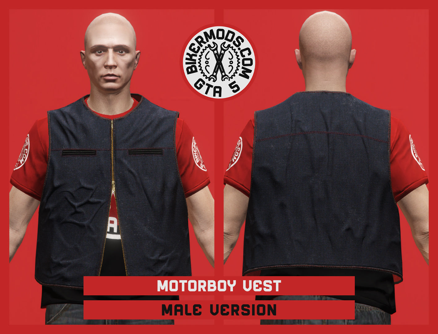 Motorboy Vest (Male) Standard Length