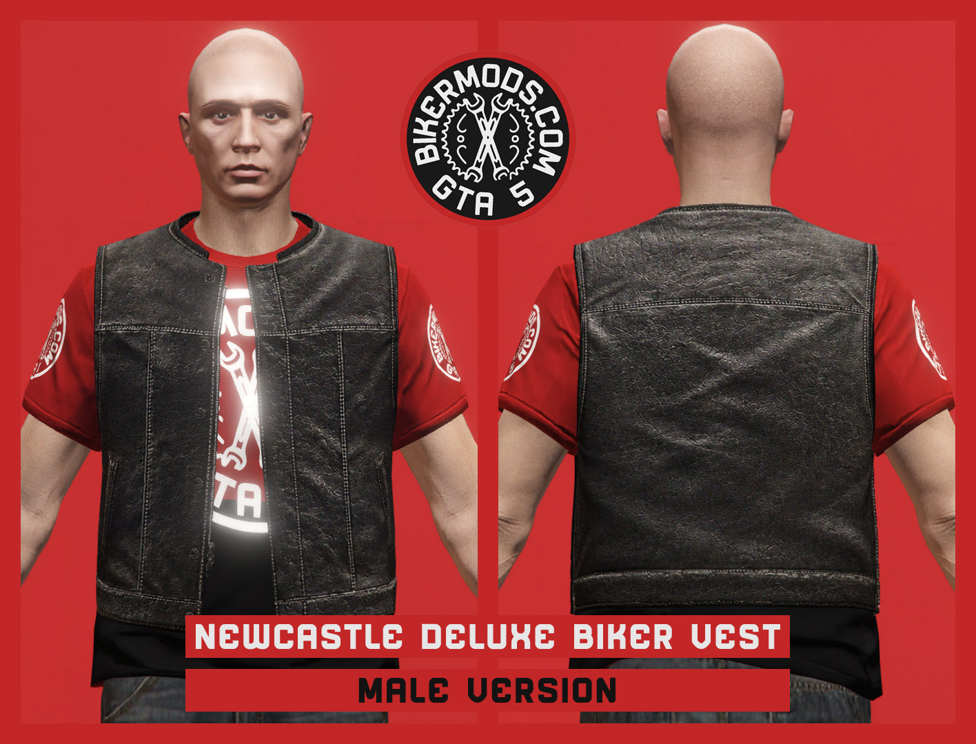 Newcastle Deluxe Biker Vest (Male)