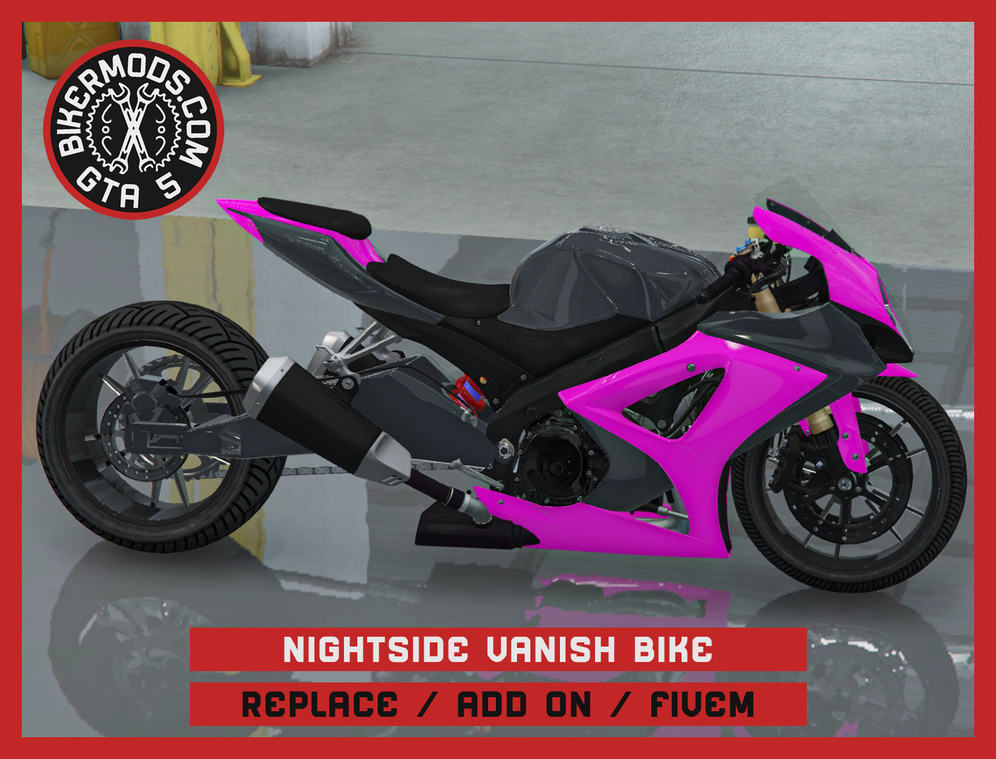 Nightside Vanish Bike (Replace / Add On / FiveM) 236k Poly