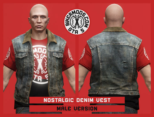 Nostalgic Denim Vest (Male)