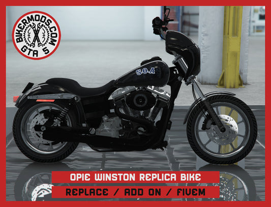 Opie Winston Replica Sons of Anarchy Bike SOA (Replace / Add On / FiveM) 186k Poly