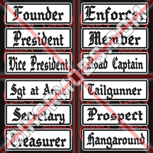 Old English Style Ranks Flash Set Creator Template (Photoshop PSD File) Easy to Edit the Text Yourself!