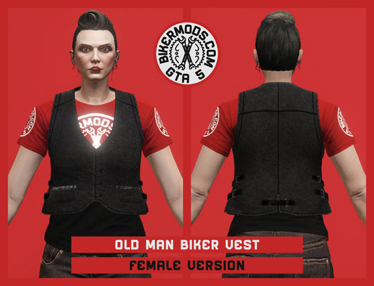 Old Man Biker Standard Vest (Female)