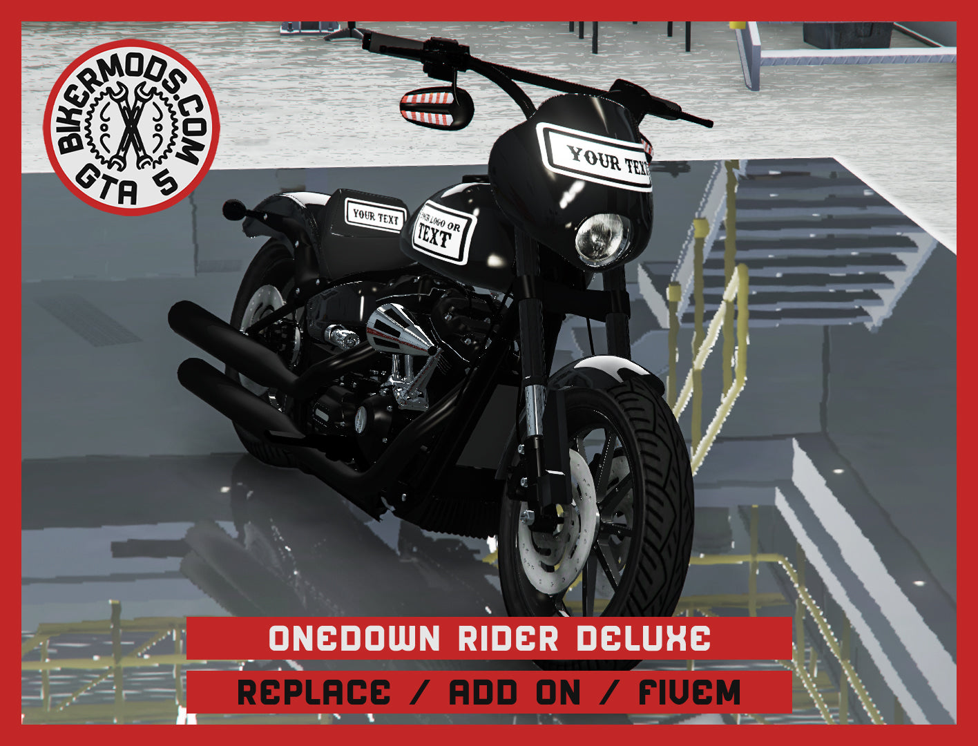 OneDown Rider Deluxe (Replace / Add On / FiveM) 255k Poly