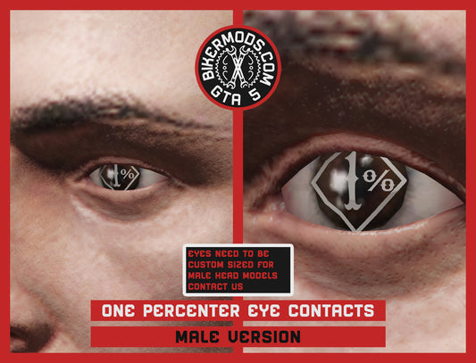 One Percenter Outline Eye Contacts (Male)