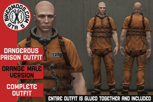 Orange Dangerous Prison Outfit