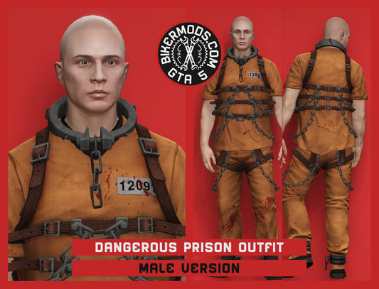 Orange Dangerous Prison Outfit
