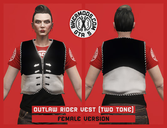 Outlaw Rider Vest (Female) Two Tone