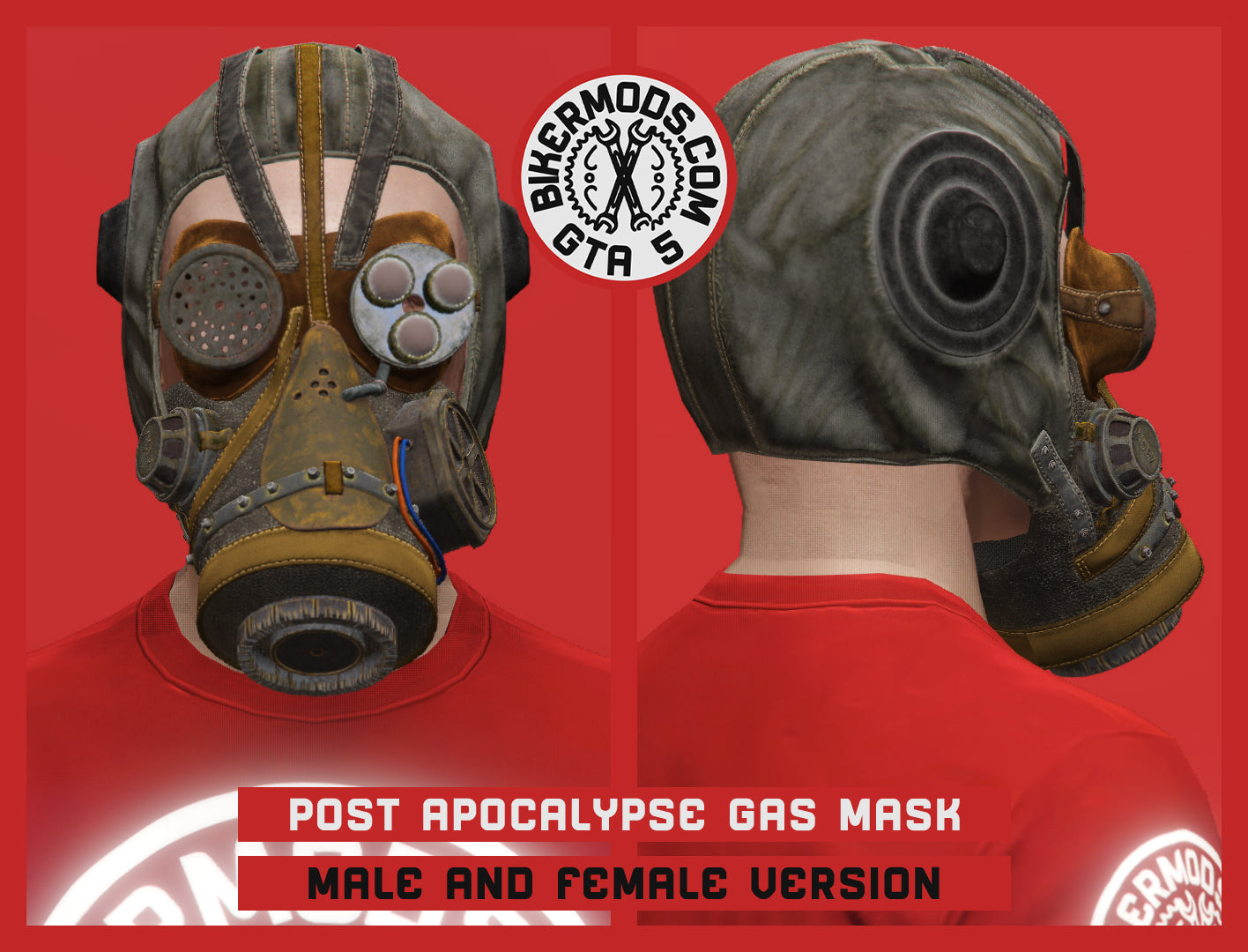 Post Apocalypse Biker Gas Mask