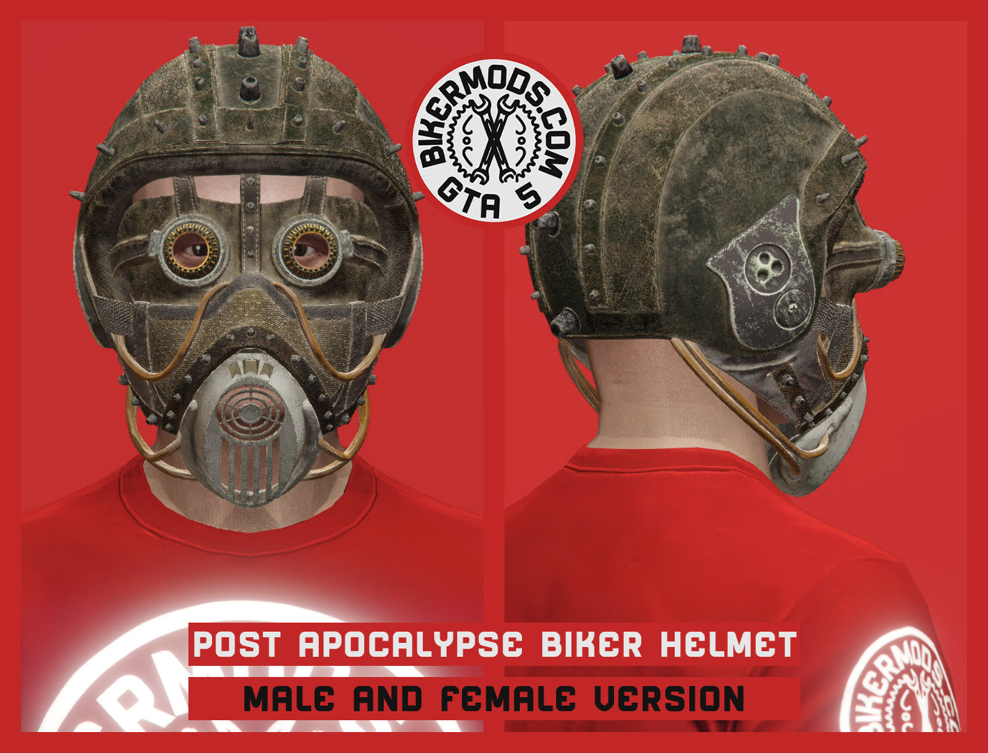 Post Apocalypse Biker Helmet
