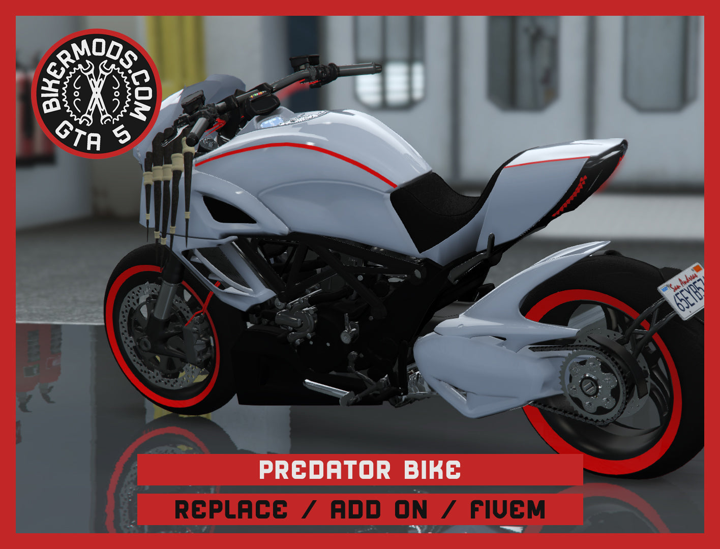 Predator Bike (Replace / Add On / FiveM) 183k Poly