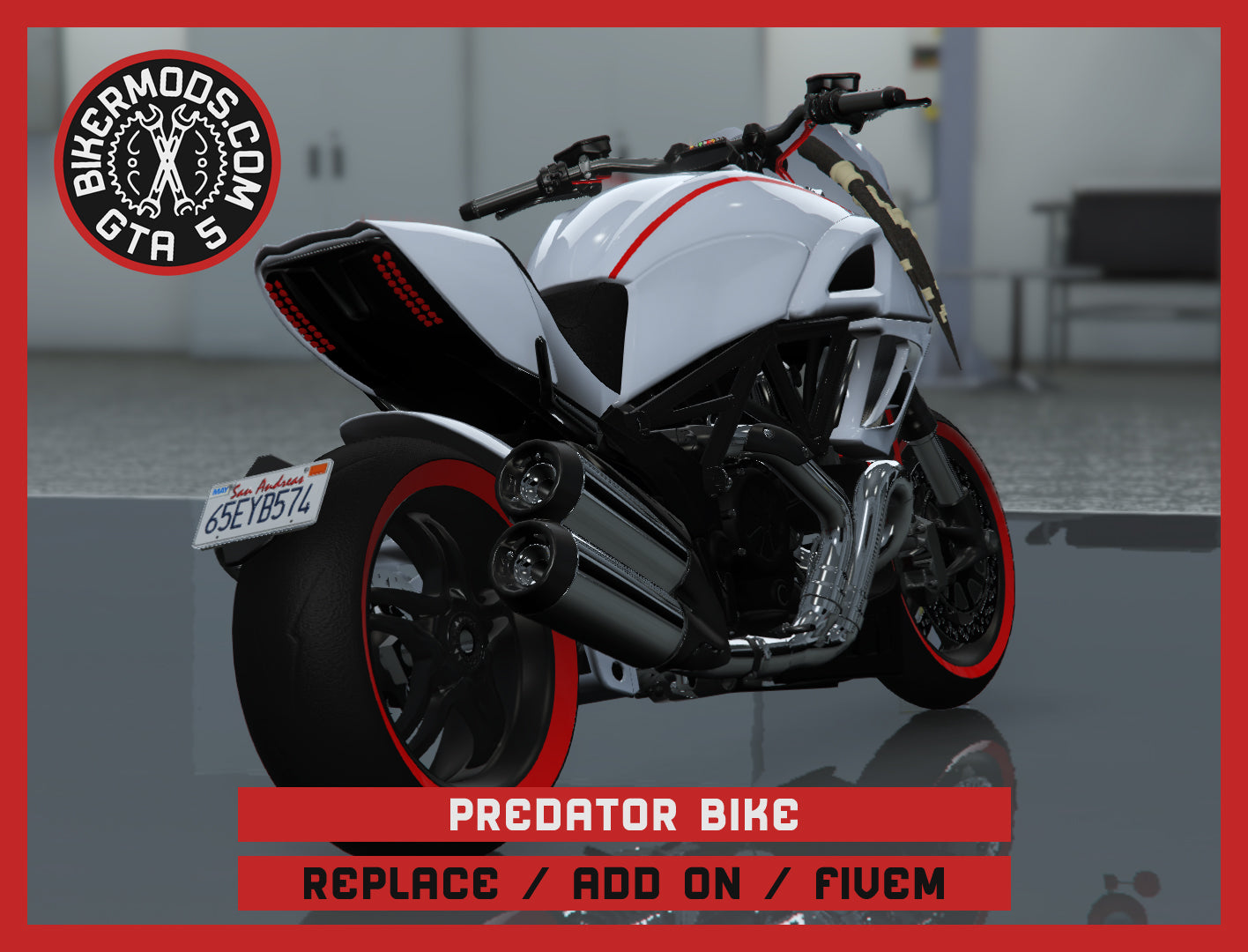 Predator Bike (Replace / Add On / FiveM) 183k Poly