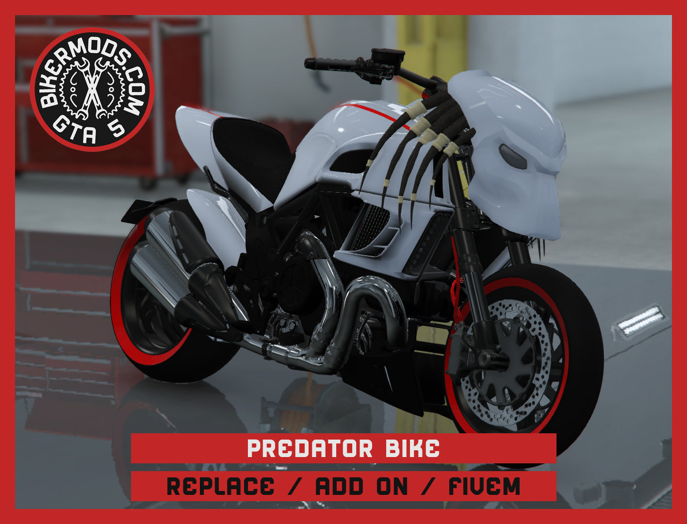 Predator Bike (Replace / Add On / FiveM) 183k Poly