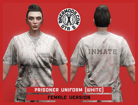 Prisoner Uniform (Female) White Worn Version