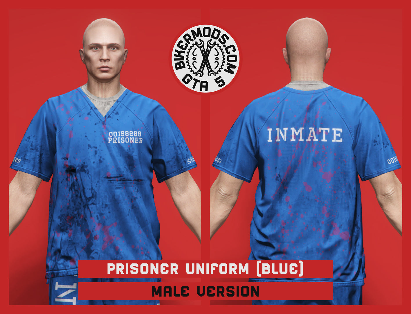 Prisoner Uniform (Blue) Worn Version