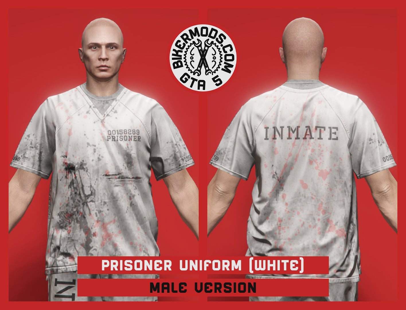 Prisoner Uniform (White) Worn Version