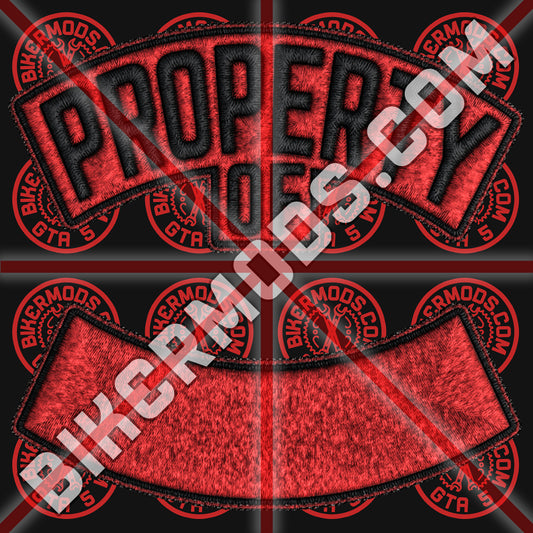 Property Of Name Starter Rockers (Red and Black)