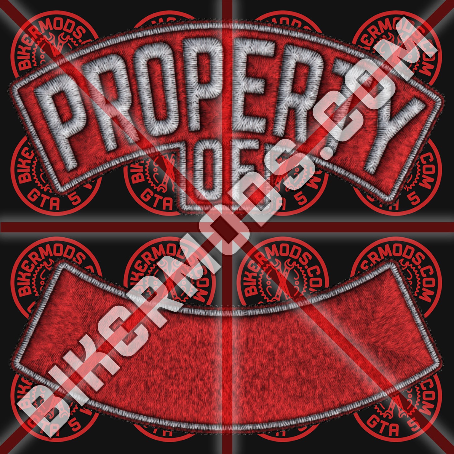 Property Of Name Starter Rockers (Red and White)