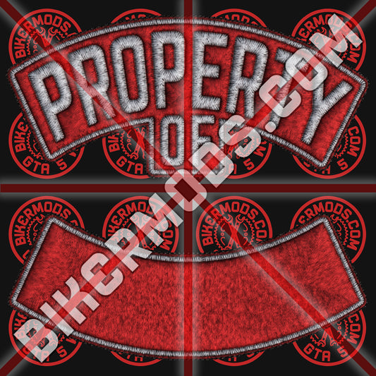Property Of Name Starter Rockers (Red and White)