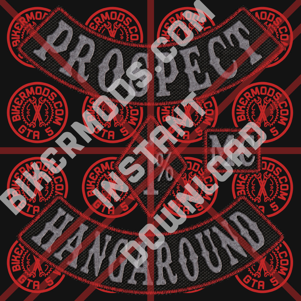 Prospect and Hangaround Starter Pack (Black / White / Red) Textured Style