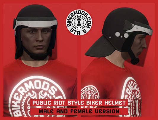 Public Riot Style Biker Helmet (Tinted Visor)