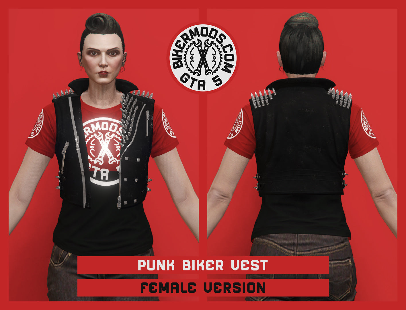 Punk Biker Vest (Female)