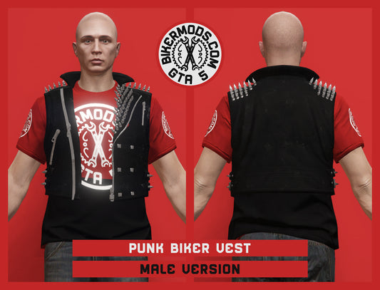 Punk Biker Vest (Male)