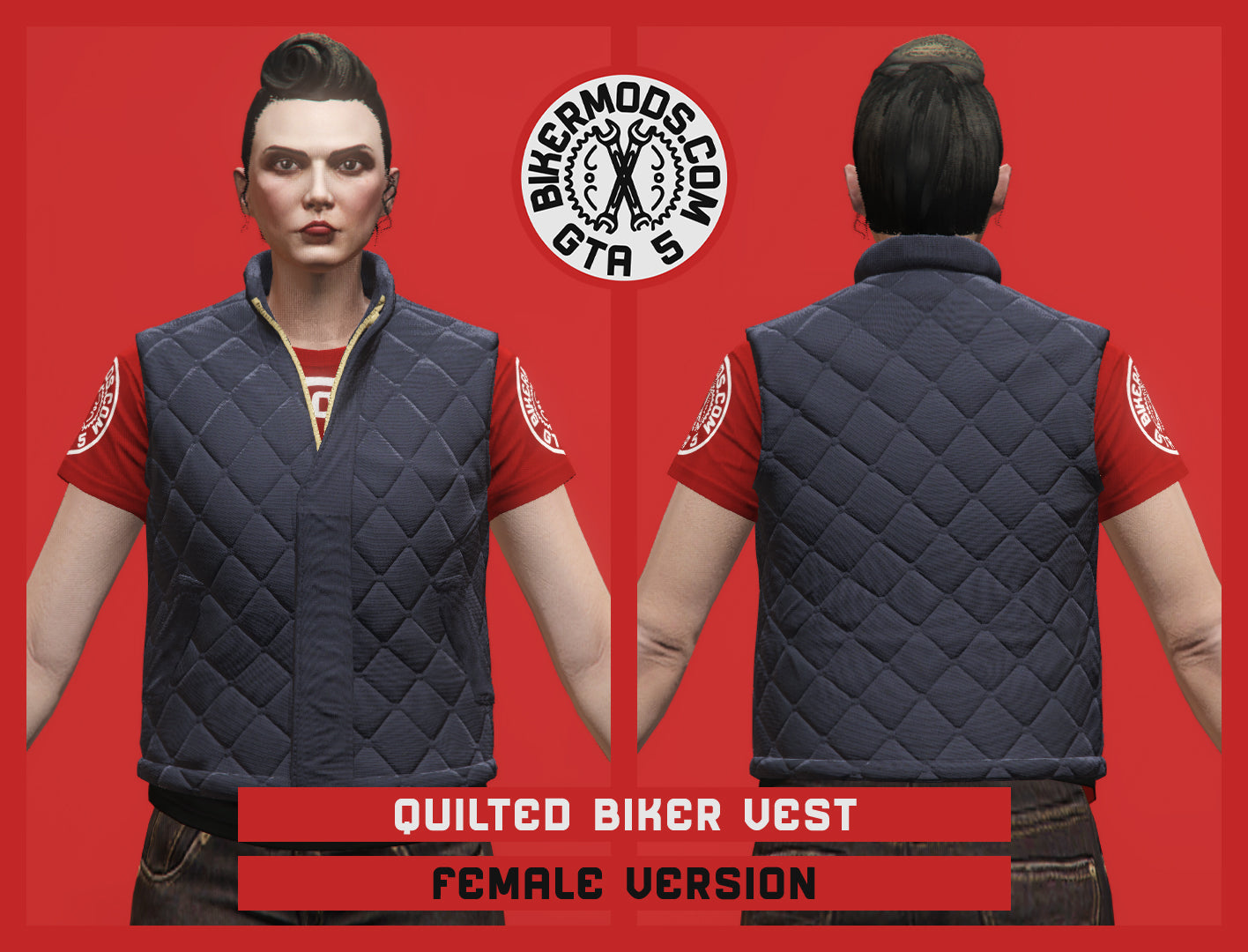 Quilted Biker Vest (Female)