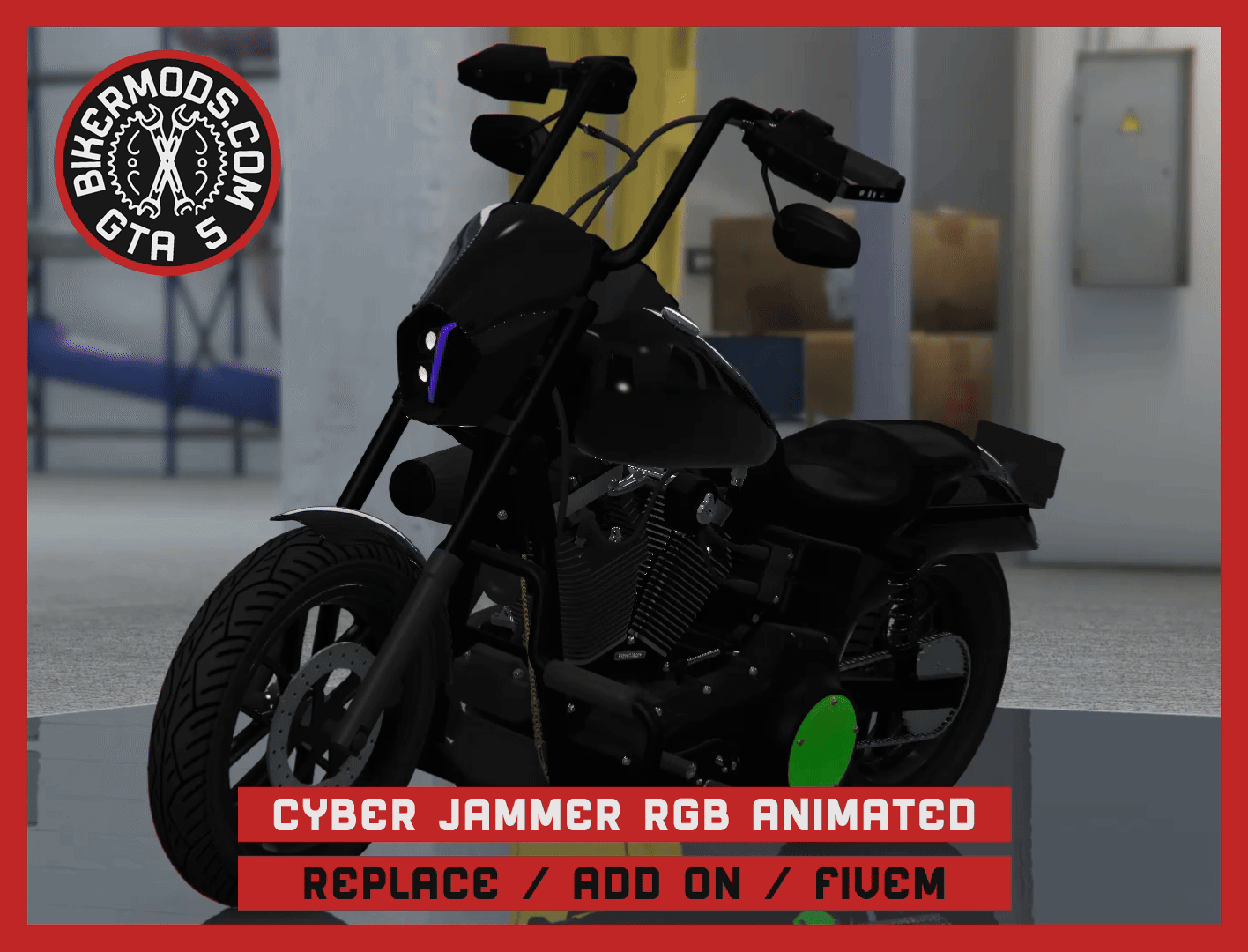 Cyber Demon Jammer - RGB Animated (Replace / Add On / FiveM) 224k Poly